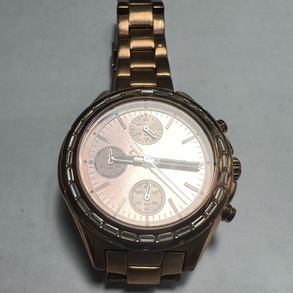 Fossil Women's CH2826 Dylan Rose Gold-Tone Chronograph Watch - Picture 4 of 4